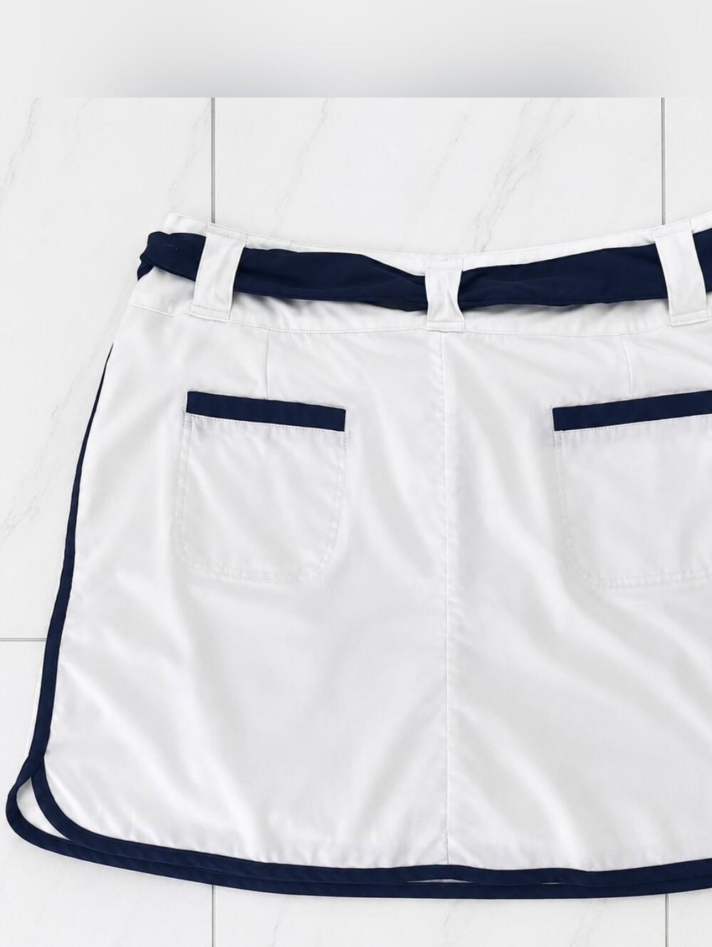 Emerald 18 NWOT Navy White Golf Tennis Skort Preppy Size 14 - Picture 3 of 6